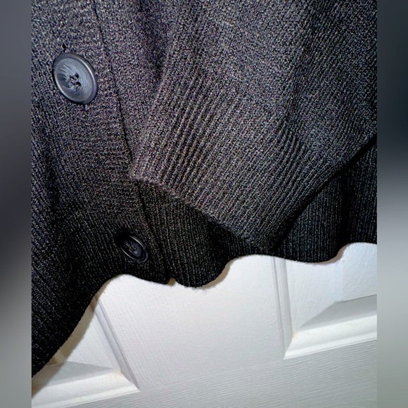 A New Day Women’s (Cashmere Like) Black V-Neck Button Up Cardigan Sweater NEW - Picture 3 of 9